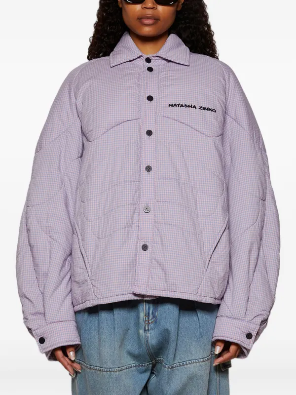 Natasha Zinko Cotton Quilted Jacket | Pink | FARFETCH