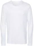 120% Lino semi-sheer linen T-shirt - White