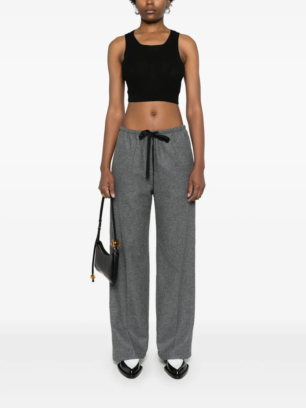 Lardini Cropped top - Zwart