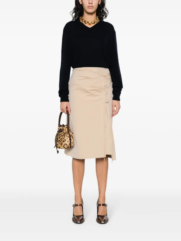 Saint Laurent Vネック セーター | ブルー | FARFETCH JP
