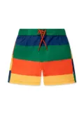 Mini Rodini striped swim shorts - Green