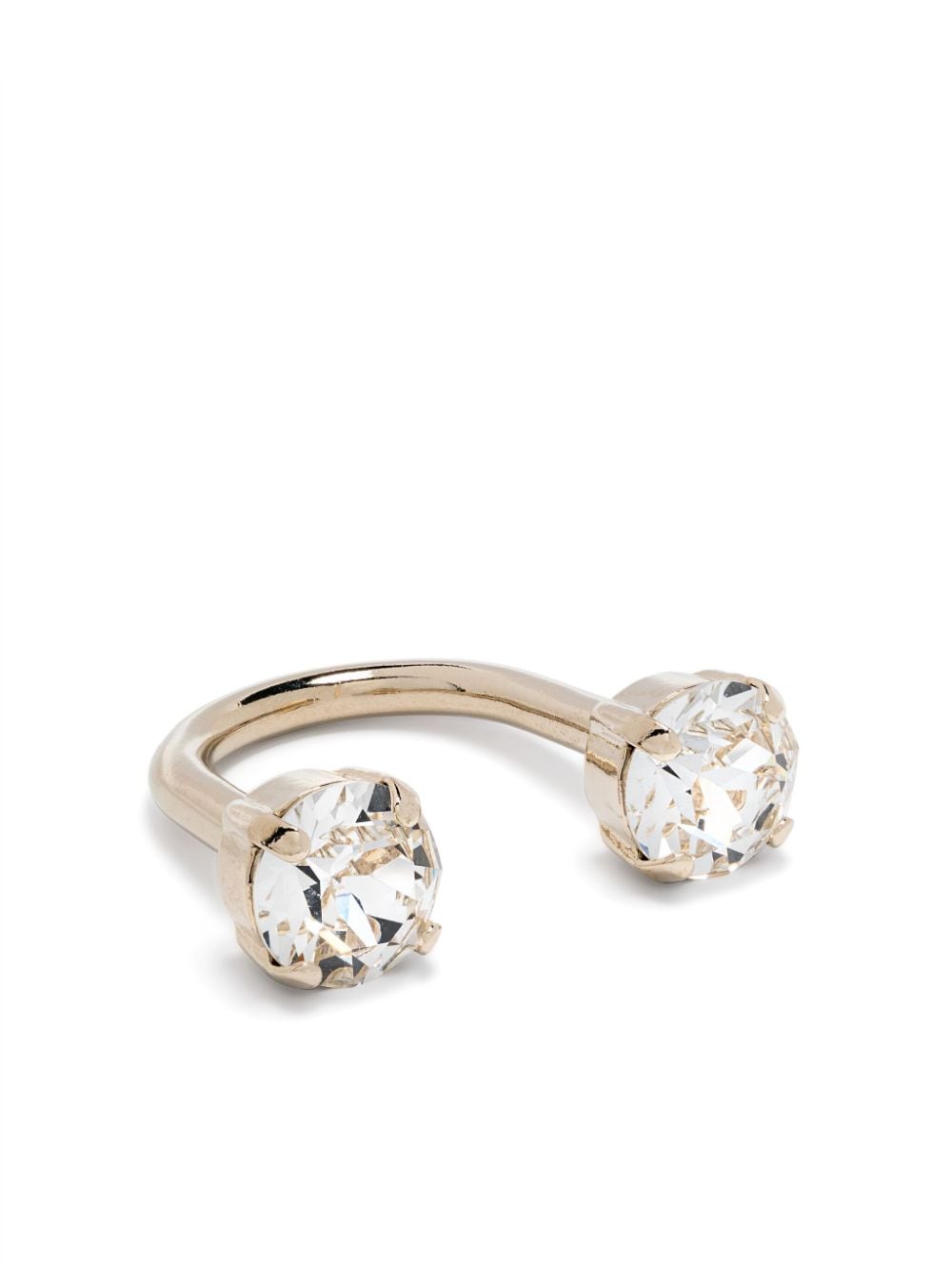 Justine Clenquet Rae Crystal-embellished Ring In Gold