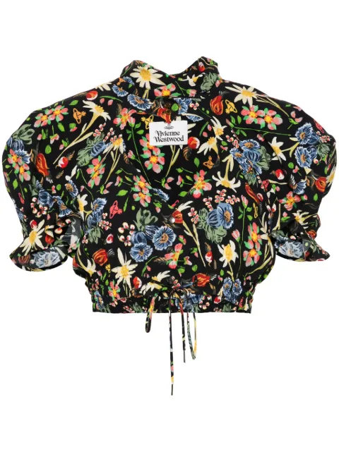 Vivienne Westwood floral cropped blouse