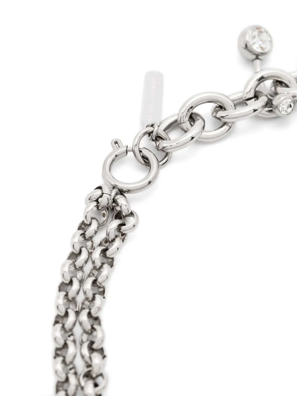Justine Clenquet Holly halsketting met piercing detail - Zilver