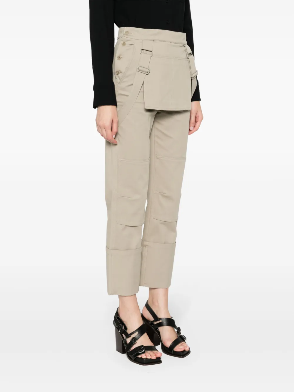 Max Mara Straight-leg Overalls In Green