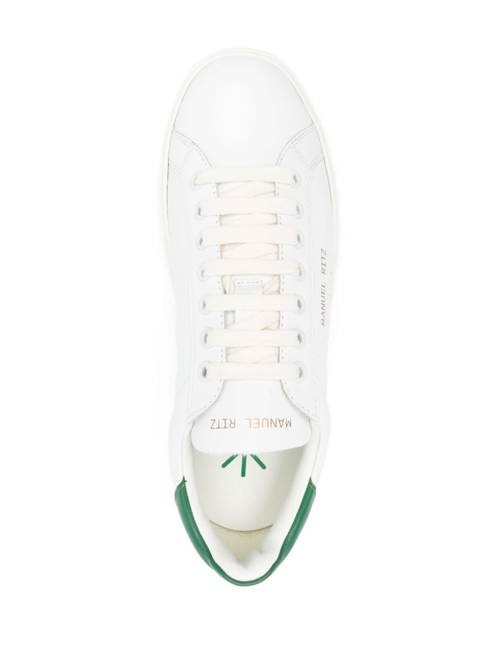 Shop Manuel Ritz Colourblock Panelled Sneakers In White