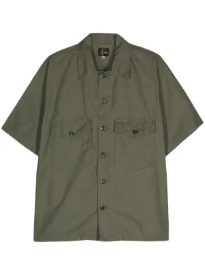 Needles コントラストステッチ デニムシャツ | ブルー | FARFETCH JP