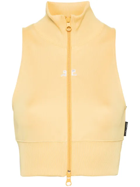Courrèges zip-up cropped vest