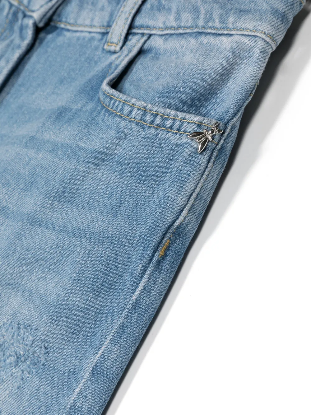 Patrizia Pepe girl Gerafelde jeans Blauw