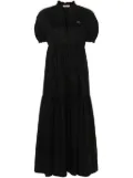 TWINSET tiered cotton midi dress - Black