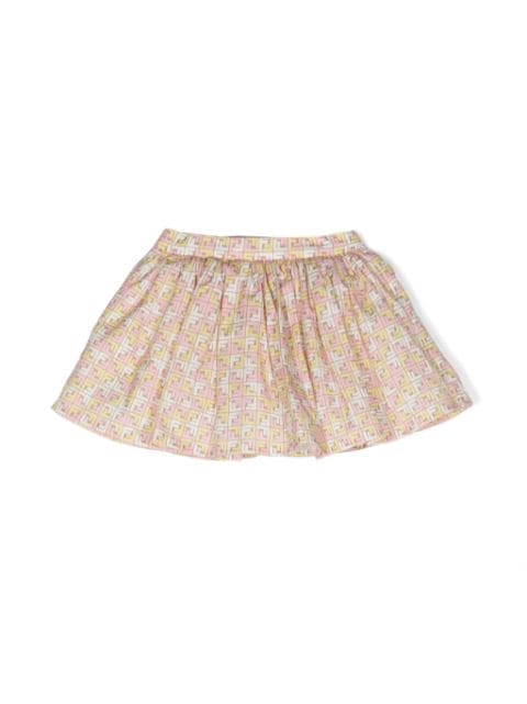 Fendi Kids FF-motif cotton skirt