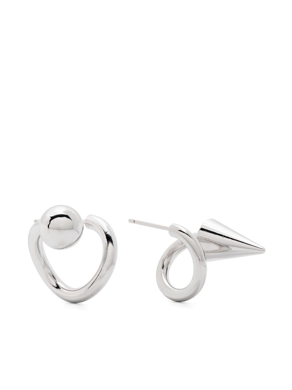 Shop Justine Clenquet Miya Earrings In Silver