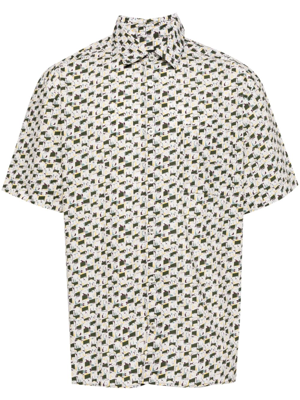 A.P.C. Overhemd met print Groen