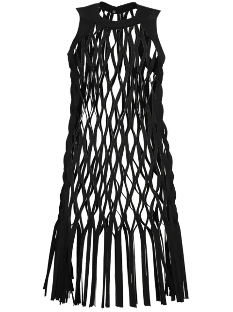 sacai layered midi dress