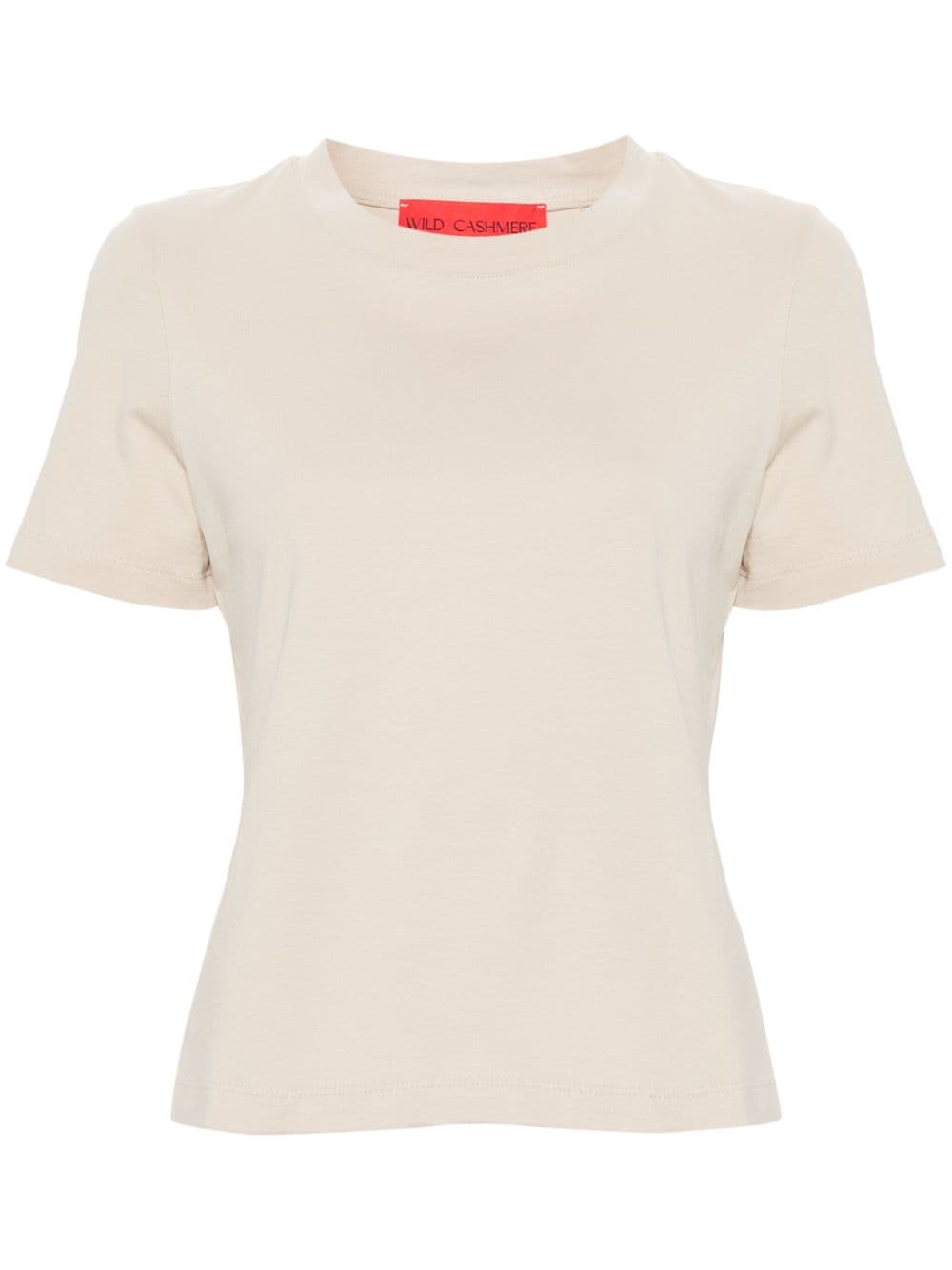 Wild Cashmere Emily Jersey T-shirt In Neutral