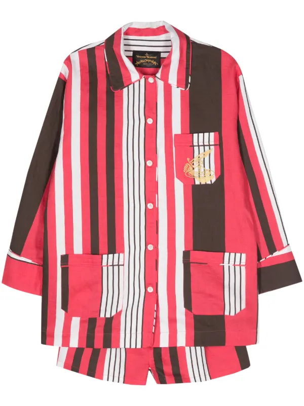 ストライプショートパンツ Vivienne Westwood ヴィヴィアンウエストウッド 170820_hm_45_pa Vivienne ヴィヴィアン ショートパンツ ストライプ サイズ38