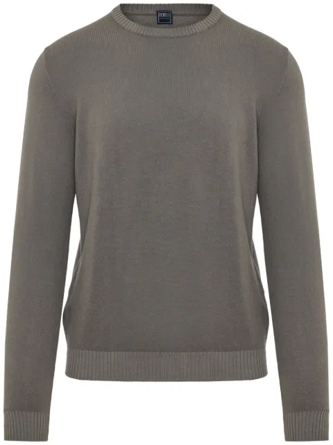 Fedeli cotton crew neck jumper