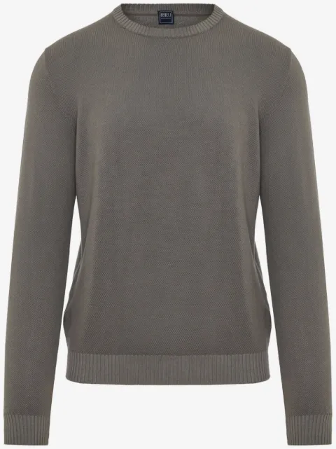 Fedeli cotton crew neck jumper