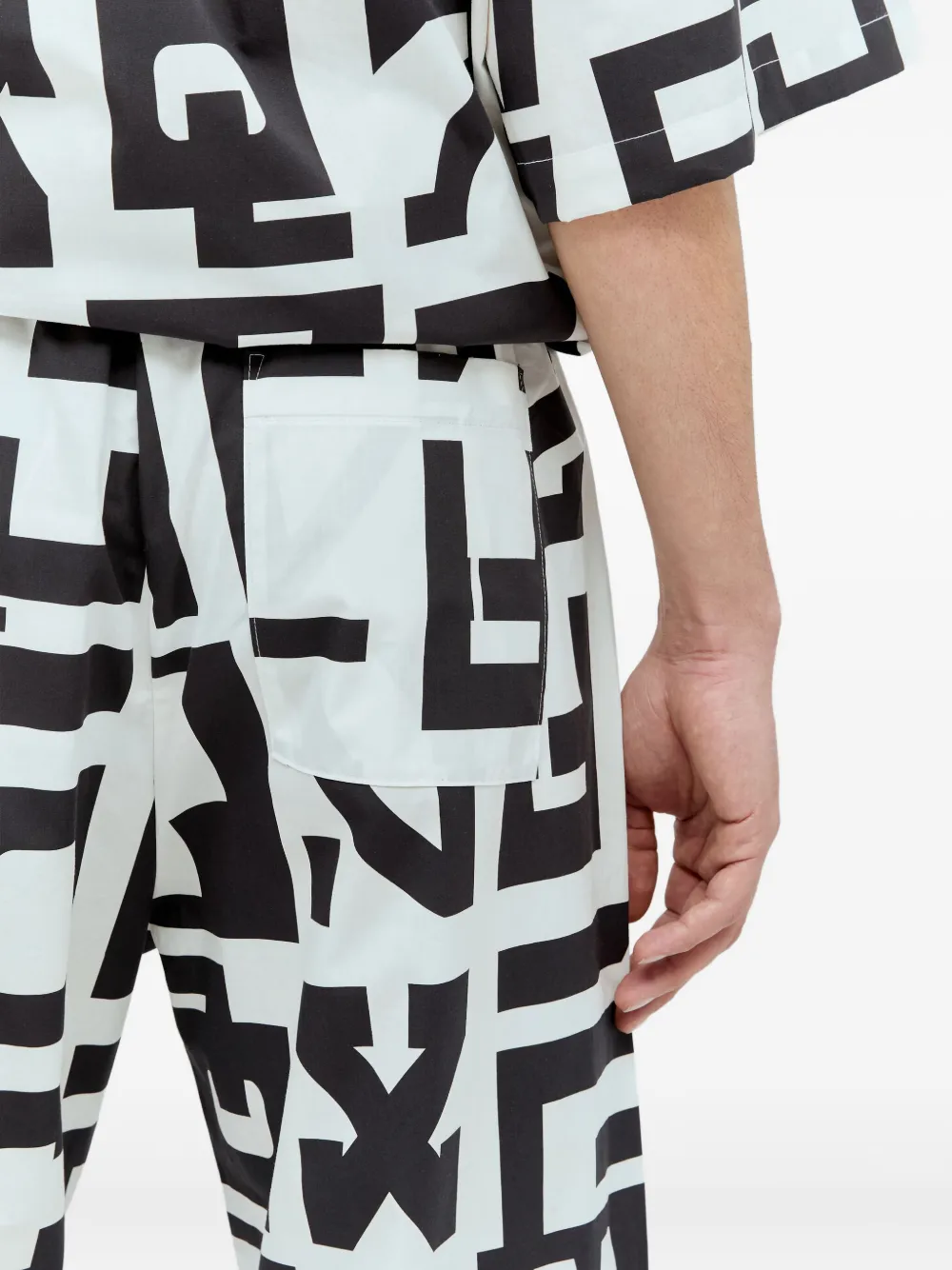 Walter Van Beirendonck Broek met ster Zwart