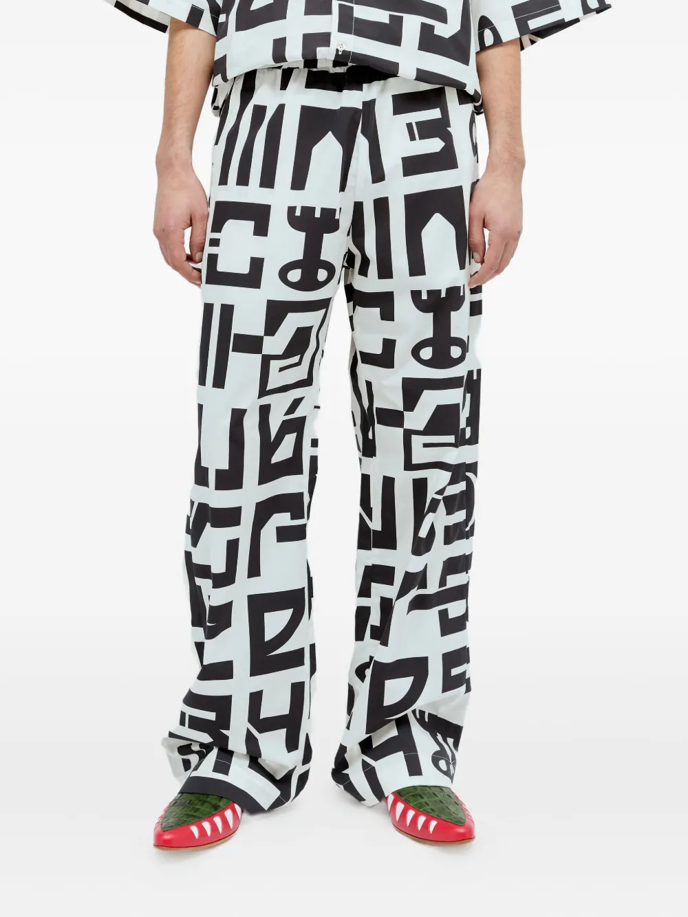 Walter Van Beirendonck Broek met ster Zwart