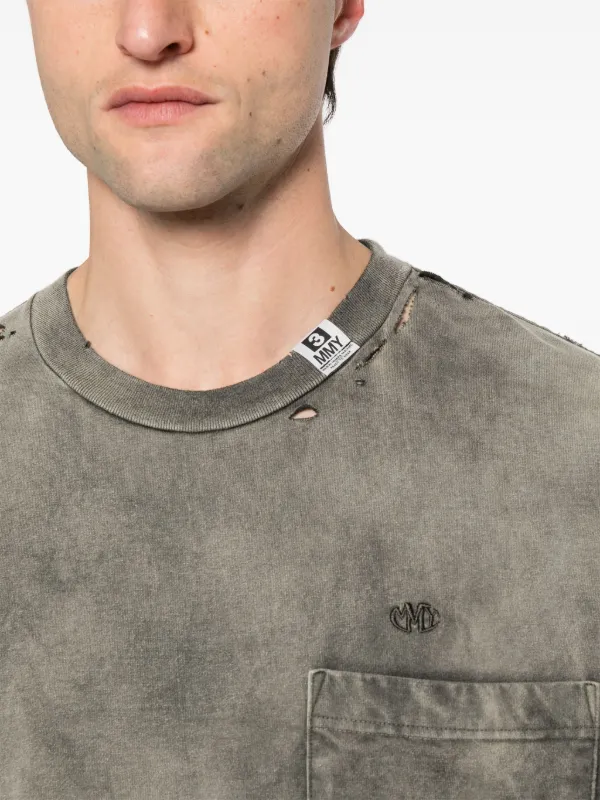 maromiki　0527 Maison MIHARA YASUHIRO Sun-Faded Like Cotton T-shirt | Grey