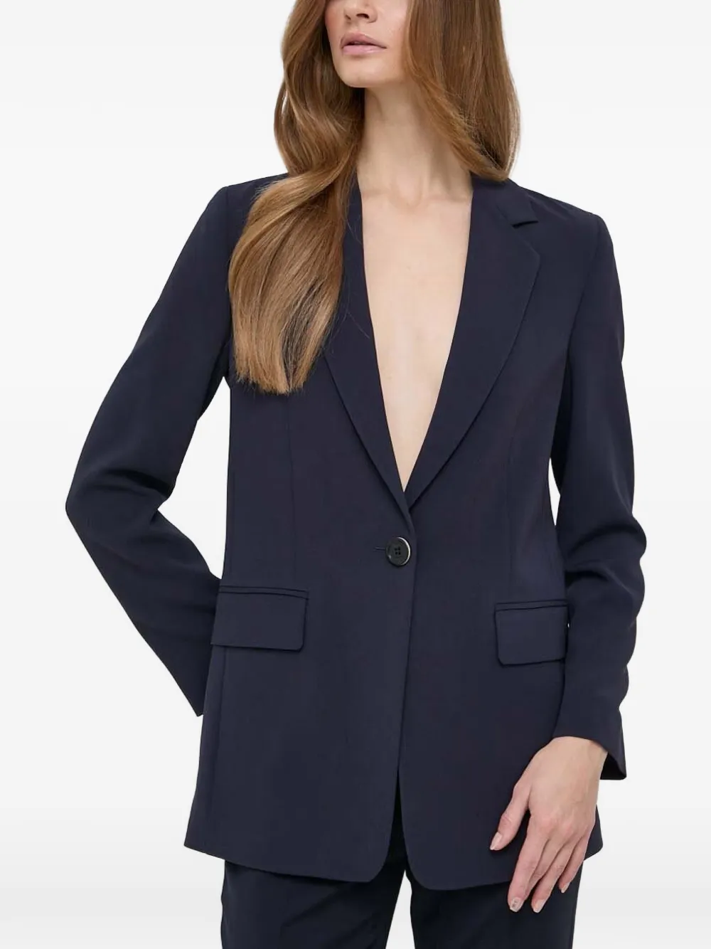 BOSS button pocket blazer - Blu