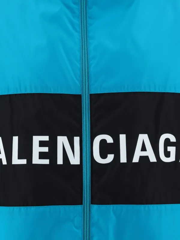 Balenciaga Men s Logo Print Windbreaker