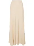 120% Lino fluted linen midi skirt - Neutrals