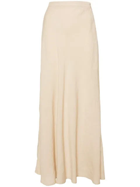 120% Lino falda midi