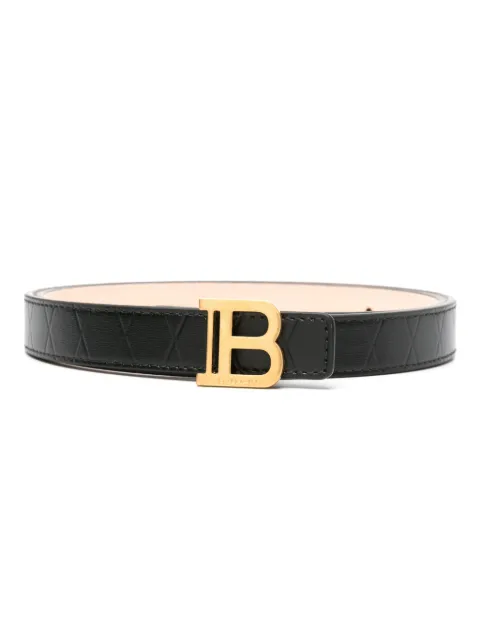 Balmain B-buckle leather belt Women