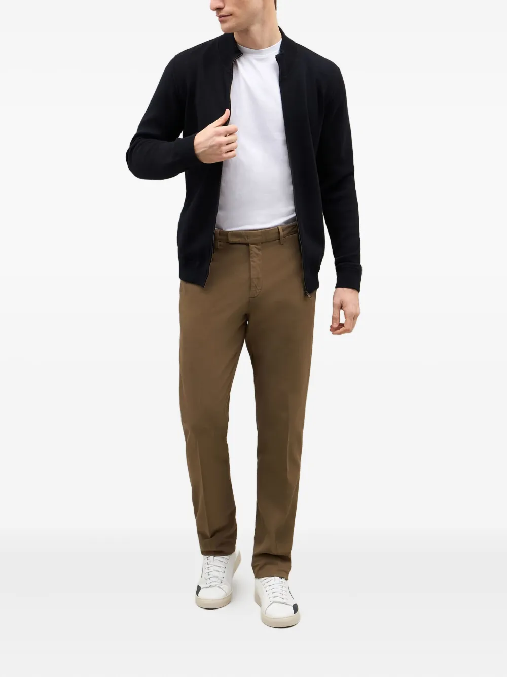 Boglioli high-neck zip-front cardigan | Cardigans | Image 2