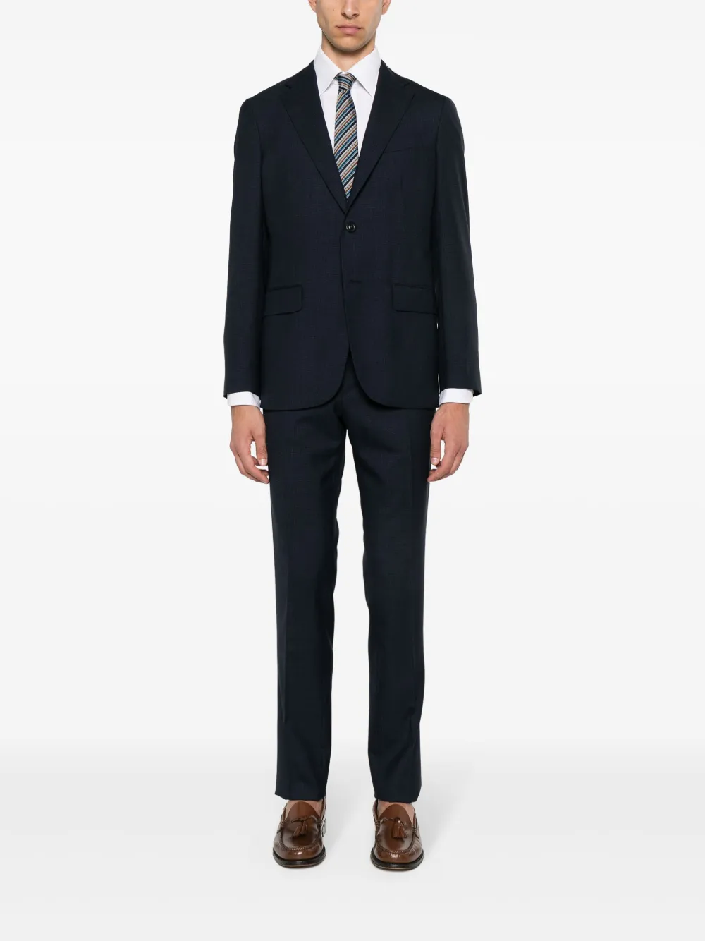Boglioli single-breasted wool suit - Blauw
