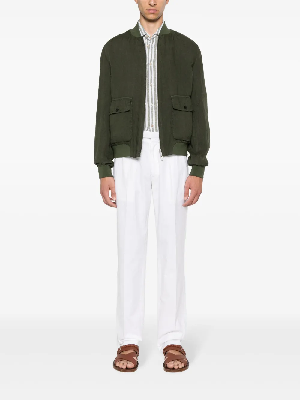 Boglioli linen bomber jacket | Bomber Jackets | Image 2
