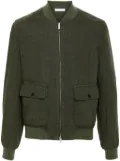 Boglioli linen bomber jacket - Green