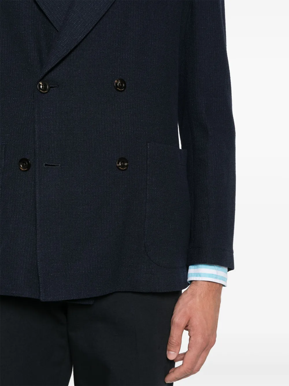 Boglioli Blazer met dubbele rij knopen Blauw