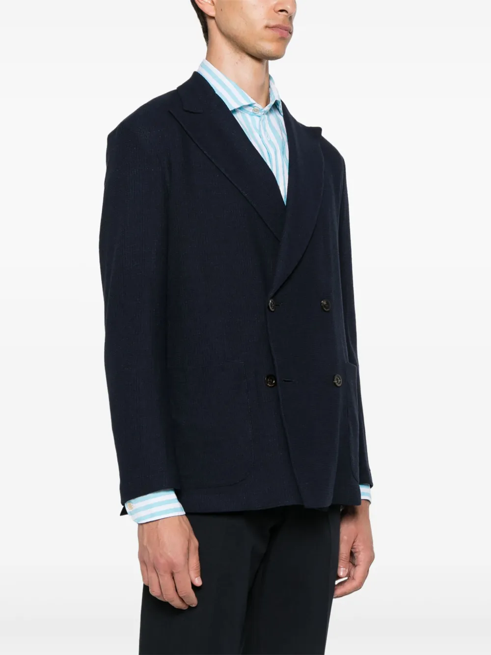 Boglioli Blazer met dubbele rij knopen Blauw