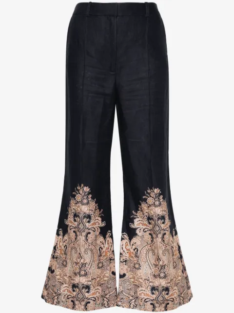ZIMMERMANN Natura high-waist flared trousers