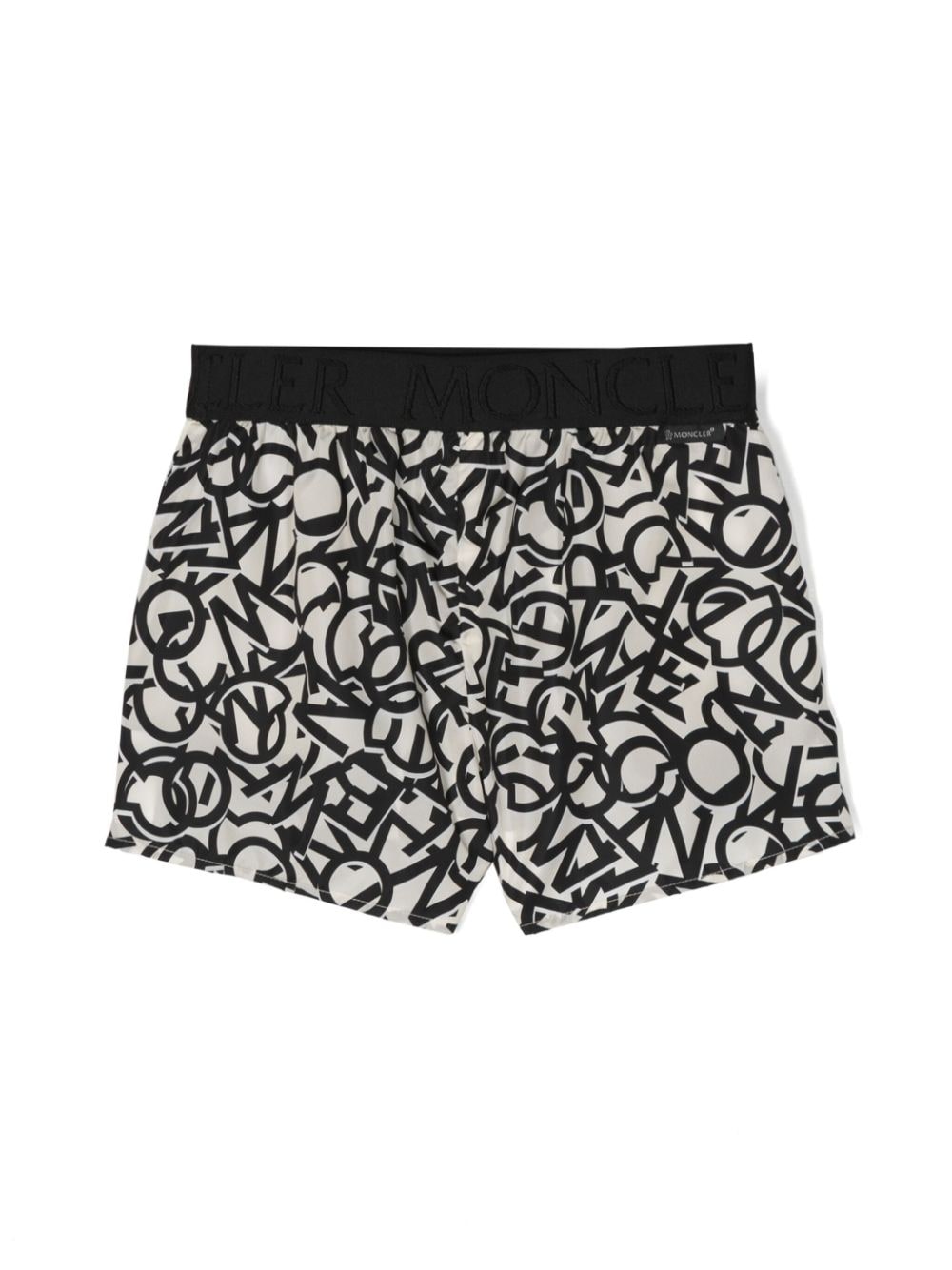 Moncler Enfant logo-print lightweight shorts - Beige