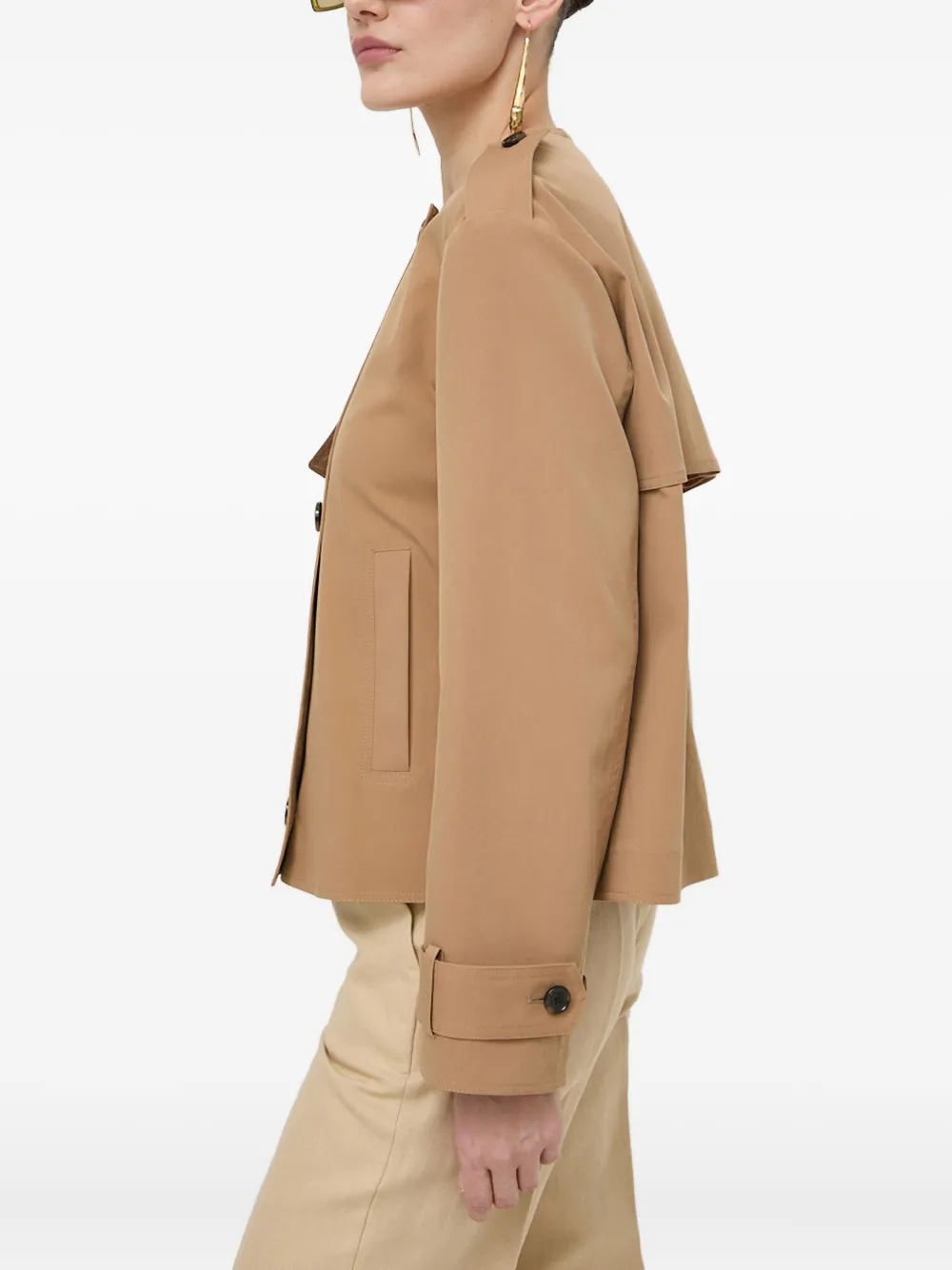 Hugo Boss Boss Camoera Double Breasted Jacket In Brown