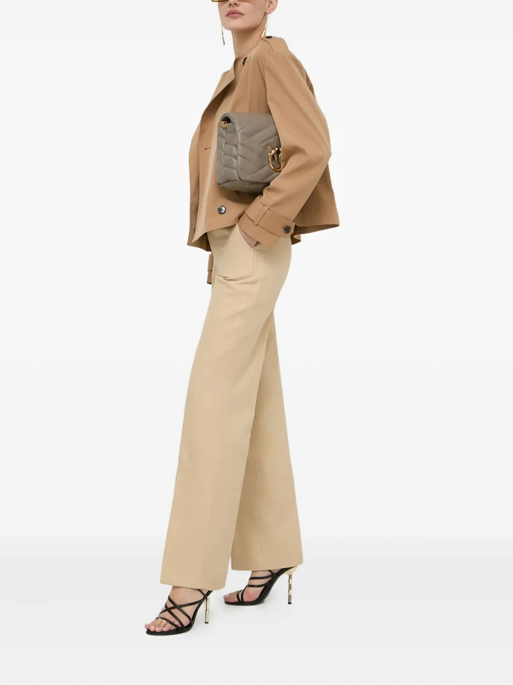 Hugo Boss Boss Camoera Double Breasted Jacket In Brown