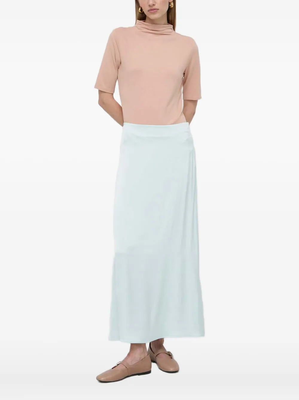 BOSS Etikat high-neck short-sleeve top | Pink | Image 1
