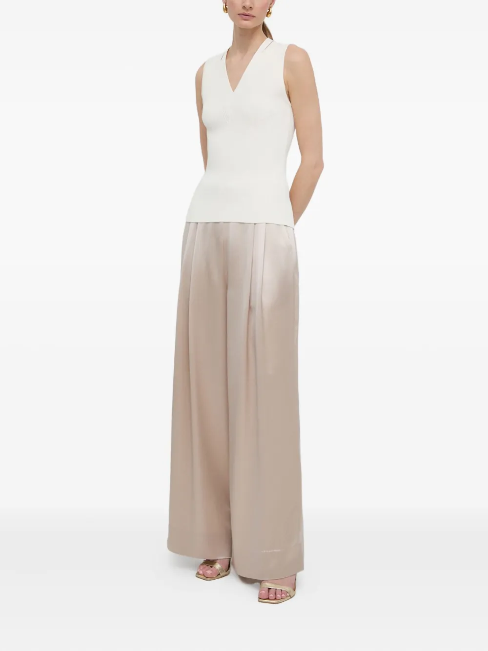 BOSS ribbed V-neck sleeveless top | Vests & Tank Tops | Image 2