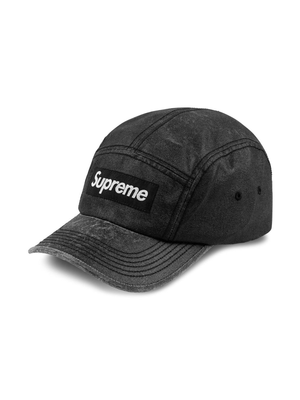 Shop Supreme Washed Cordura Camp Baseball Cap In Schwarz