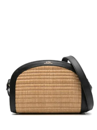 バッグ A.P.C mini Demi-Lune raffia crossbodybag 23243157_53613454_322.jpg