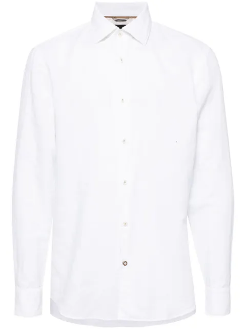 BOSS Camisa C-Hal Kent de linho e algodão