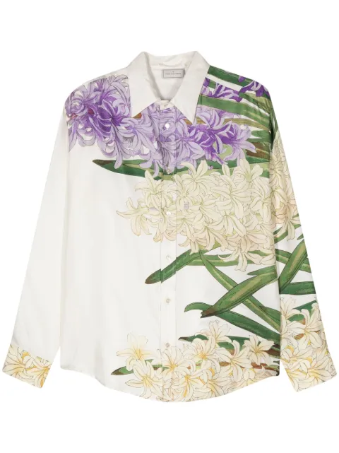 Pierre-Louis Mascia Aloe floral-print silk shirt