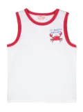 MC2 Saint Barth Kids Crab Boy-print tank top - White