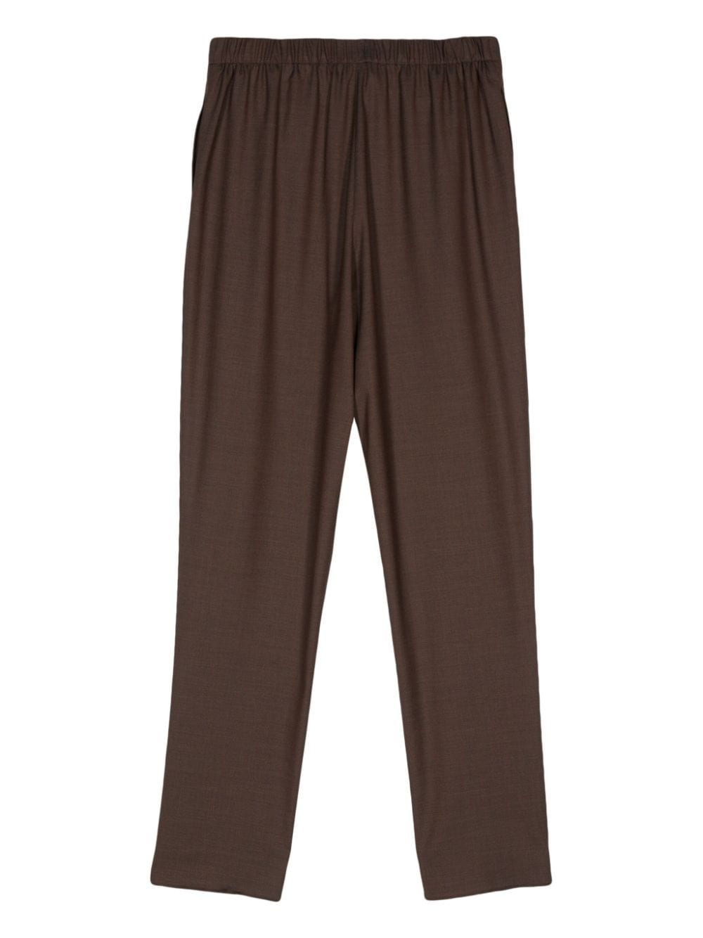 Shop Boglioli Pleat-detail Trousers In 褐色