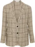 Boglioli single-breasted linen blazer - Brown