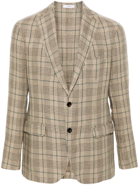 Boglioli single-breasted linen blazer